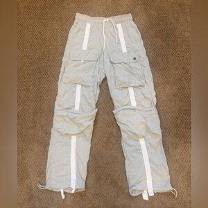 Five Dancewear Gray Cargo Pants with White Stripes